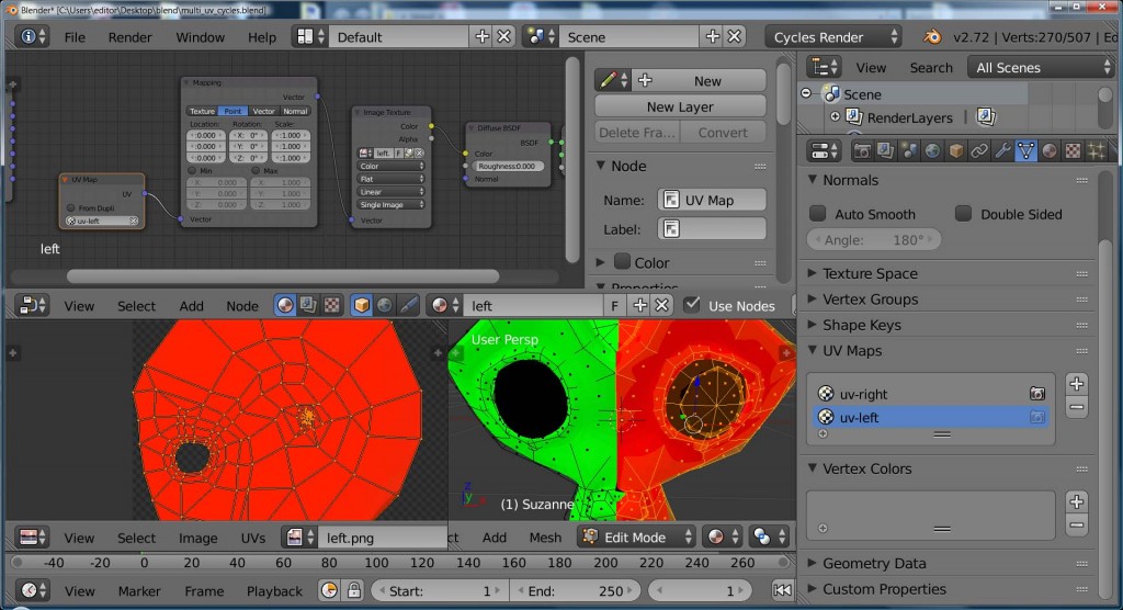 Multiple UV maps in Cycles  preview image 1